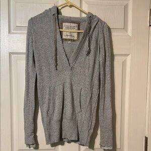 Abercrombie & Fitch Heather Gray Women's Hoodie